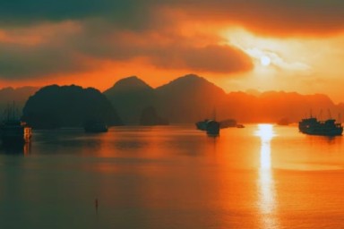 Halong Bay - Dark and Bright Cave - Ho Ba Ham area (B, L, D)